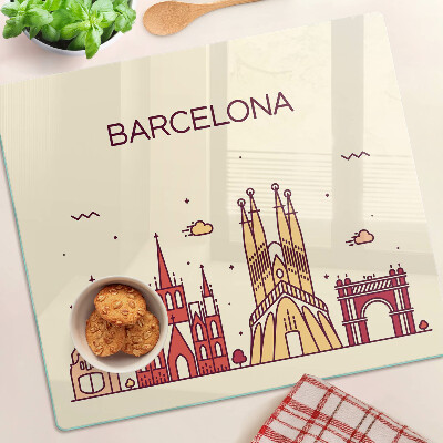 Üveg vágódeszka Barcelona és építészete