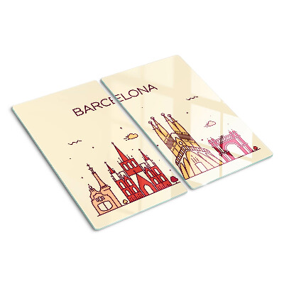 Üveg vágódeszka Barcelona és építészete