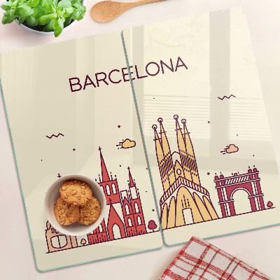Üveg vágódeszka Barcelona és építészete
