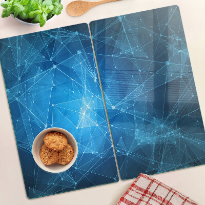 Edzett üveg vágódeszka Absztrakt geometrikus minta