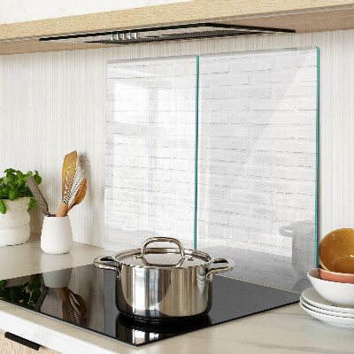 Üveg vágódeszka Téglafal minimalista stílusban