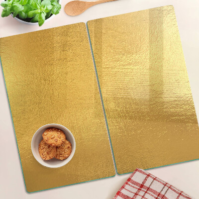 Üveg vágódeszka Arany felület tükröződésekkel