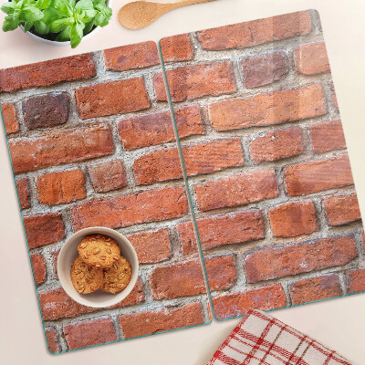 Üveg vágódeszka Téglafal