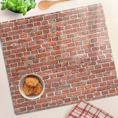 Edzett üveg vágódeszka Téglafal