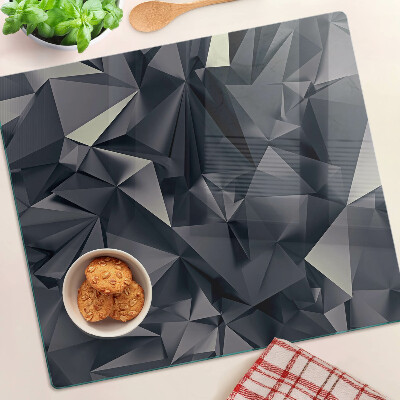 Üveg vágódeszka Geometria a szürke árnyalataiban