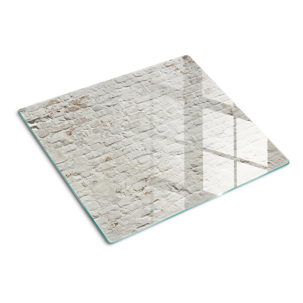 Edzett üveg vágódeszka Téglafal loft stílusban