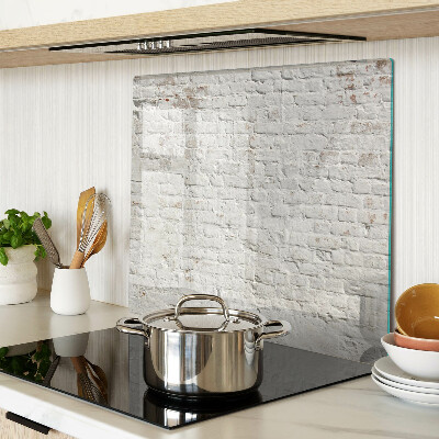 Edzett üveg vágódeszka Téglafal loft stílusban