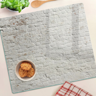 Edzett üveg vágódeszka Téglafal loft stílusban