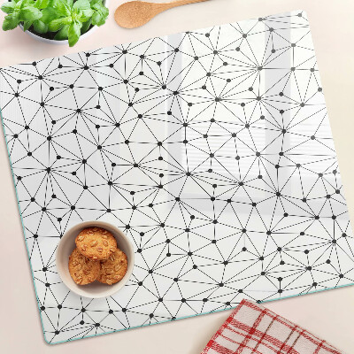 Üveg vágódeszka Rács geometria