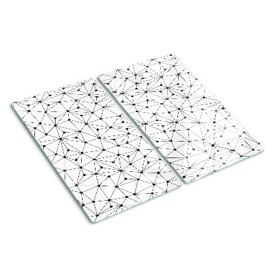 Üveg vágódeszka Rács geometria