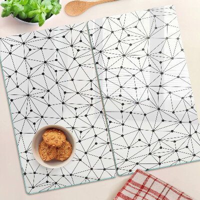 Üveg vágódeszka Rács geometria