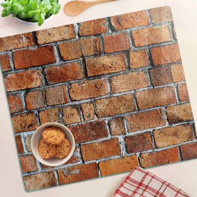 Edzett üveg vágódeszka Téglafal