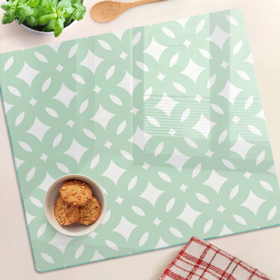 Üveg vágódeszka Geometrikus minták pasztell színekben