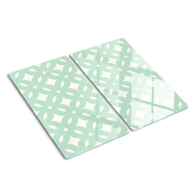 Üveg vágódeszka Geometrikus minták pasztell színekben
