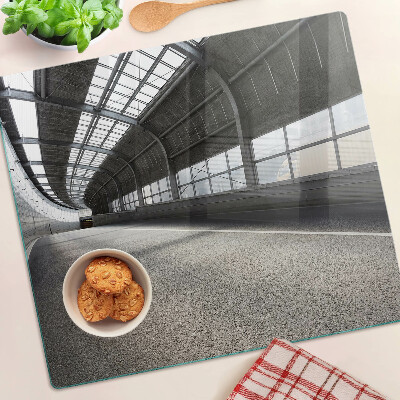 Edzett üveg vágódeszka Modern építészet és geometria