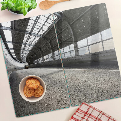 Edzett üveg vágódeszka Modern építészet és geometria