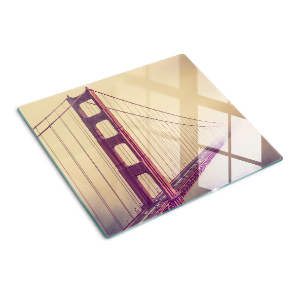 Üveg vágódeszka Vintage Golden Gate híd