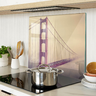 Üveg vágódeszka Vintage Golden Gate híd