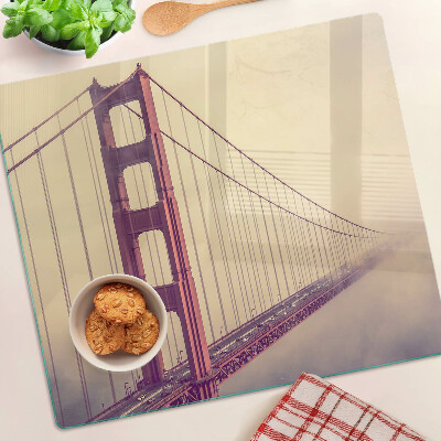 Üveg vágódeszka Vintage Golden Gate híd