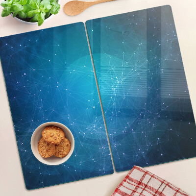 Üveg vágódeszka Geometrikus vonalak és pontok motívuma