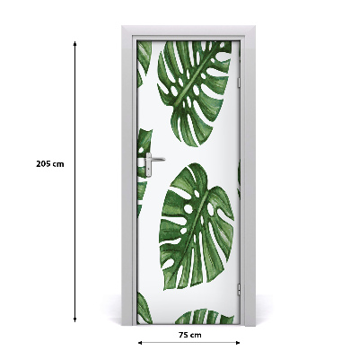 Ajtó tapéta monstera