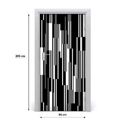 Ajtómatrica Fekete-fehér vonalak
