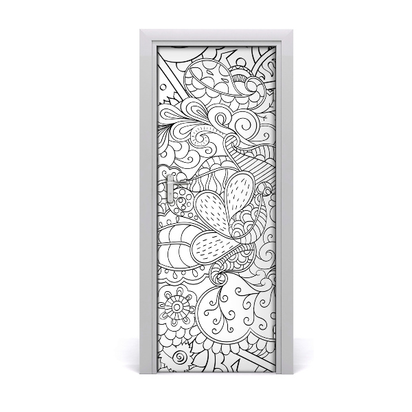 Ajtómatrica háttér zentangle