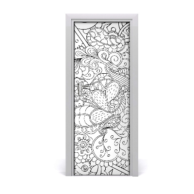 Ajtómatrica háttér zentangle