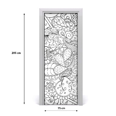 Ajtómatrica háttér zentangle