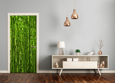 Poszter tapéta ajtóra bambusz erdő