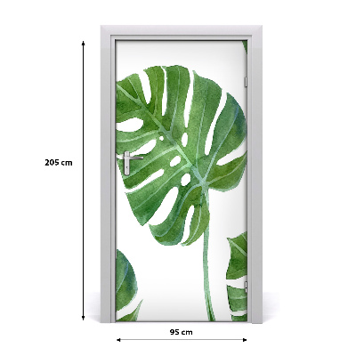 Ajtóposzter öntapadós monstera