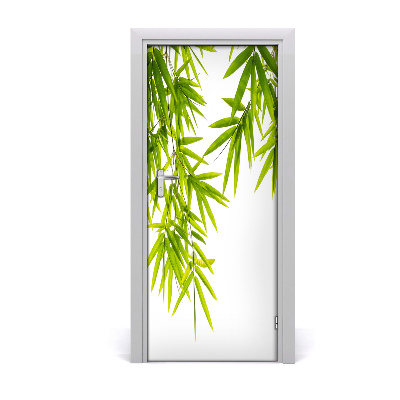 Fotótapéta ajtóra bambusz levelek