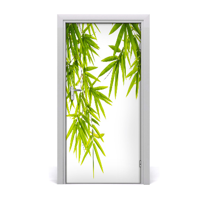 Fotótapéta ajtóra bambusz levelek