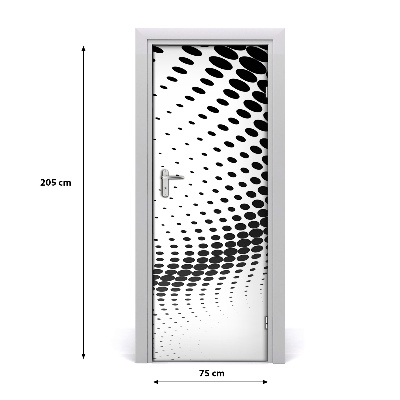 Ajtóposzter öntapadós geometriai háttér