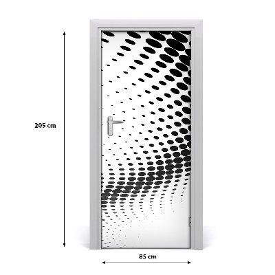 Ajtóposzter öntapadós geometriai háttér