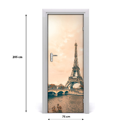 Ajtó méretű poszter Eiffel-torony