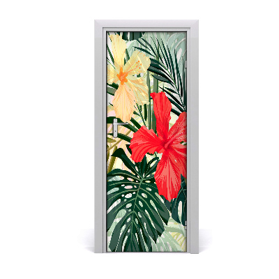 Ajtóposzter Hawaii virágok
