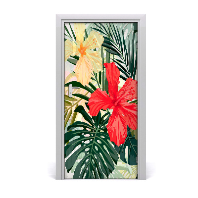 Ajtóposzter Hawaii virágok
