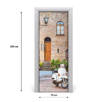 Fotótapéta ajtóra olasz utcákon