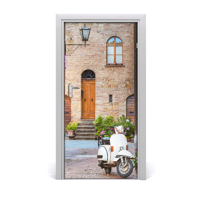 Fotótapéta ajtóra olasz utcákon