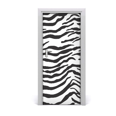 Ajtóposzter otthon Zebra háttér