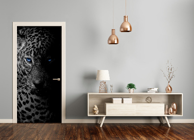 Ajtó tapéta leopárd