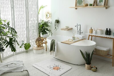 Fürdőszoba szőnyeg Tavirózsa