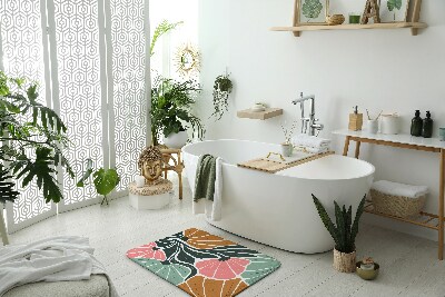 Fürdőszobai szőnyeg Geometriai virágok