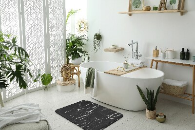 Fürdőszoba szőnyeg Fekete márvány