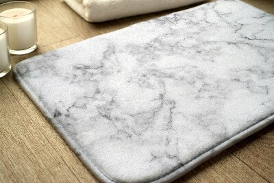Fürdőszobai szőnyeg Fehér márvány