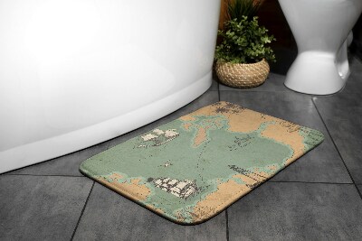 Fürdőszoba szőnyeg Régi térkép