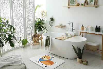 Fürdőszoba szőnyeg Shiba inu kutya