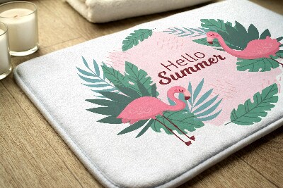 Fürdőszobai szőnyeg Flaminga madarak