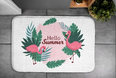 Fürdőszobai szőnyeg Flaminga madarak